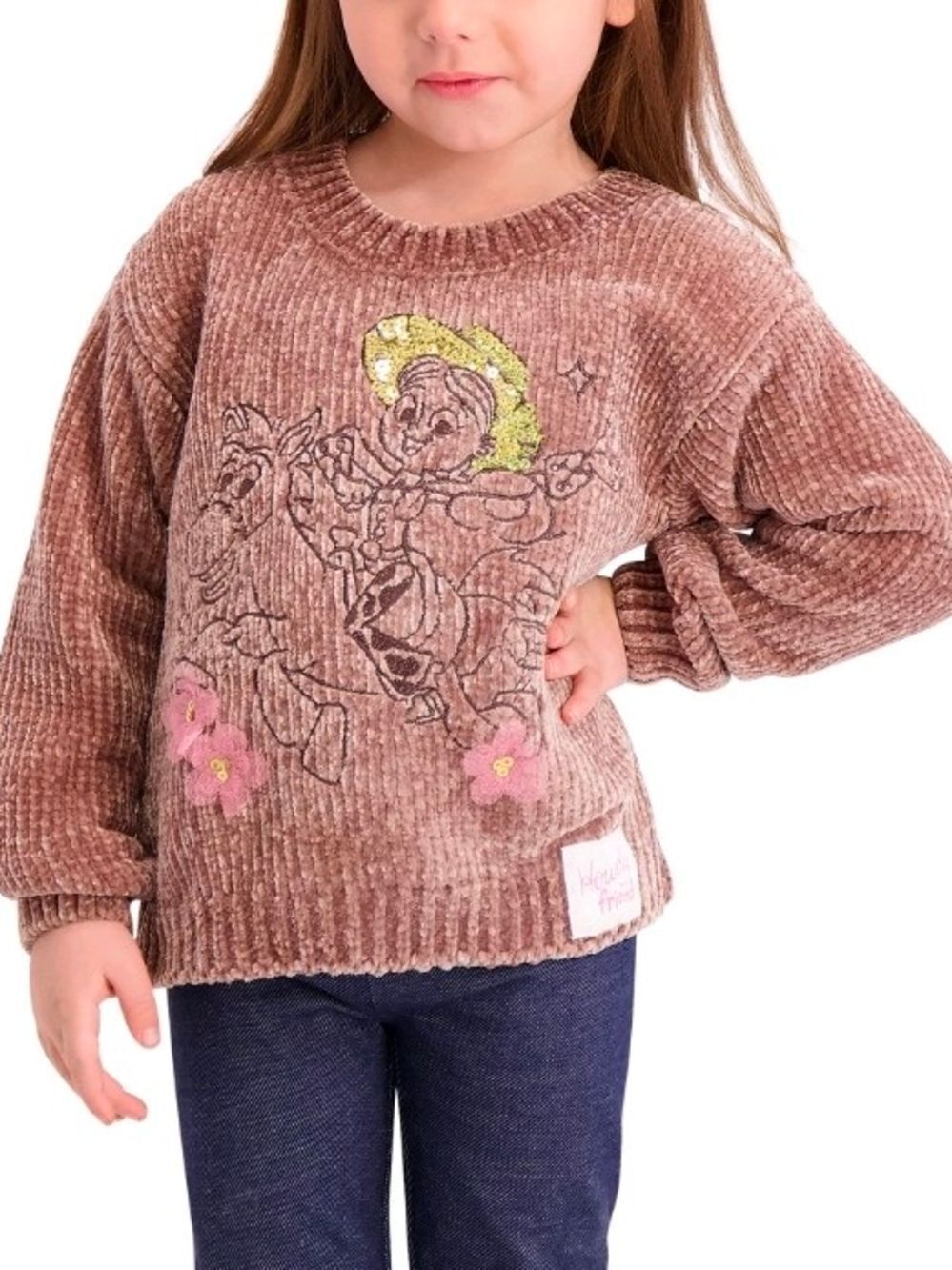 Nwt Toy Story Jessie Disney Toddler Girls Chenille Soft And Cozy Sweater